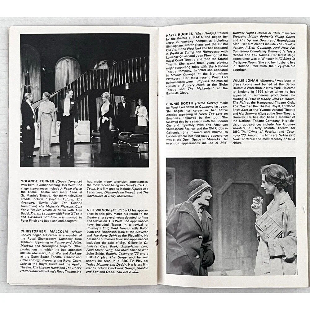 Vintage 1973 Phoenix Theatre Design for Living Noël Coward Programme London